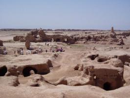 Gaochang Ancient City Ruins View